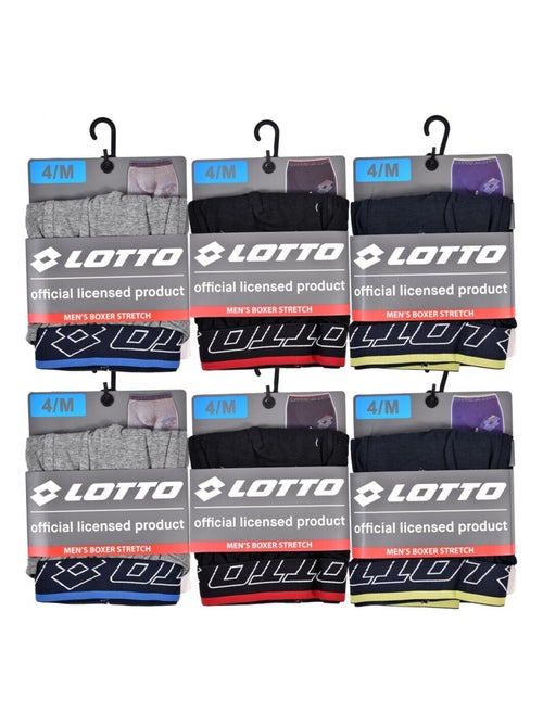 Boxer homme LOTTO - Pack de 6 - Kiabi
