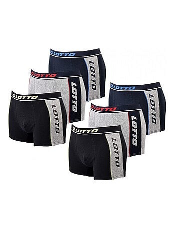Boxer homme LOTTO - Pack de 6
