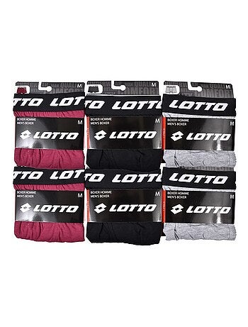 Boxer homme LOTTO - Pack de 6