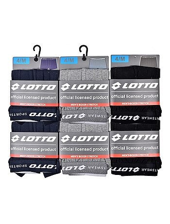 Boxer homme LOTTO - Pack de 6
