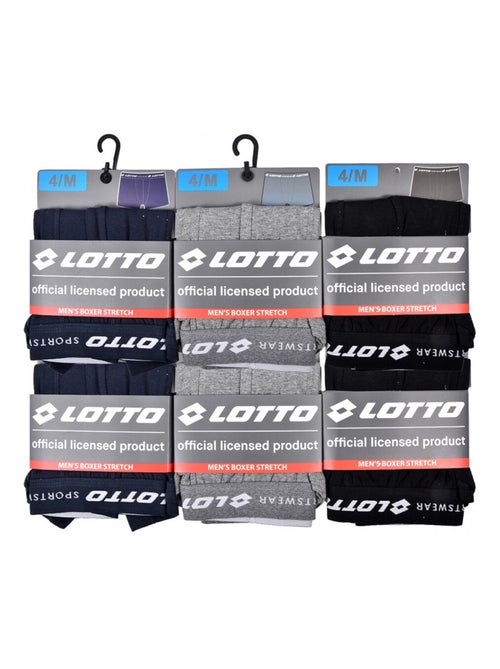 Boxer homme LOTTO - Pack de 6 - Kiabi