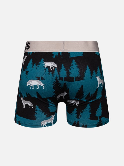 Boxer Homme Loup à la Lune - Kiabi