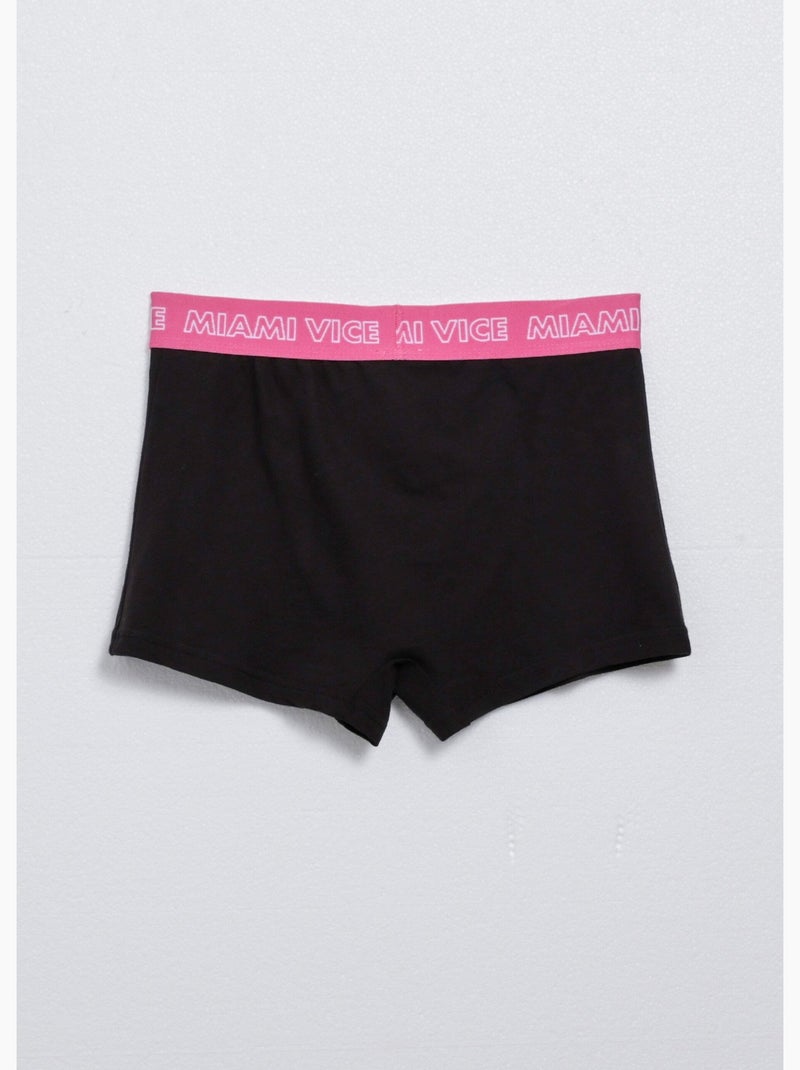 Boxer homme, Miami Vice - 2 Flics à Miami - AFIBEL Noir - Kiabi
