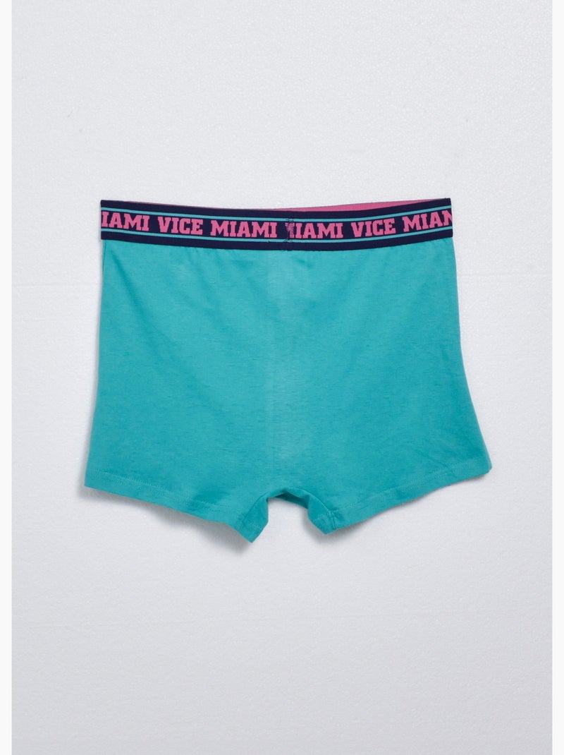 Boxer homme, Miami Vice - 2 Flics à Miami - AFIBEL Vert - Kiabi