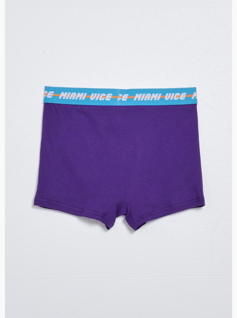 Boxer homme, Miami Vice - 2 Flics à Miami - AFIBEL Violet - Kiabi