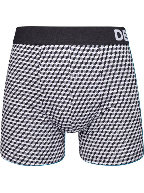 Boxer Homme Motif Jacquard Noir & Blanc - Kiabi