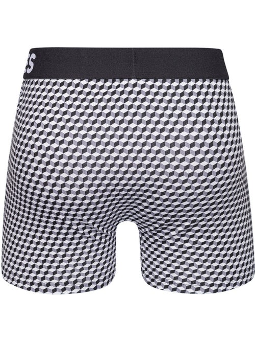 Boxer Homme Motif Jacquard Noir & Blanc - Kiabi