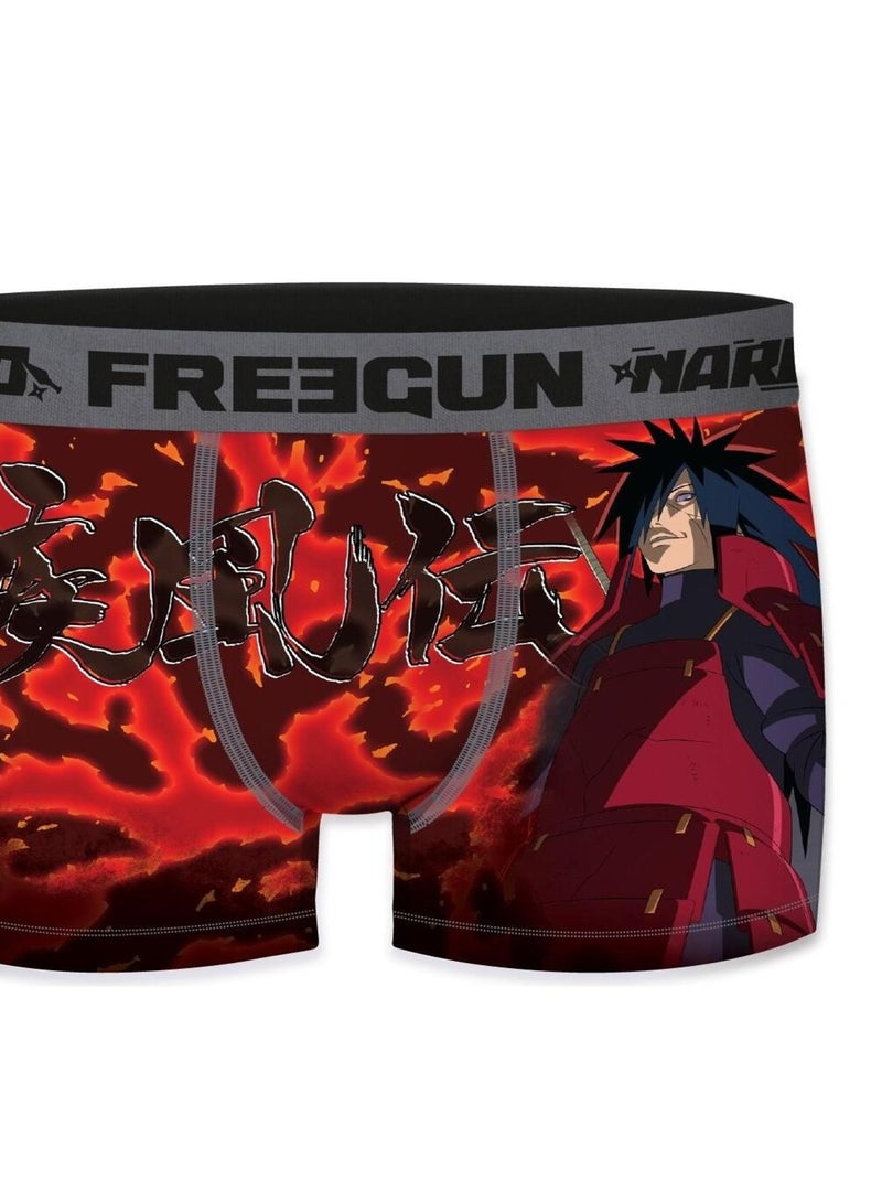 Boxer Homme Naruto Shippuden Madara Uchiwa Freegun Rouge - Kiabi