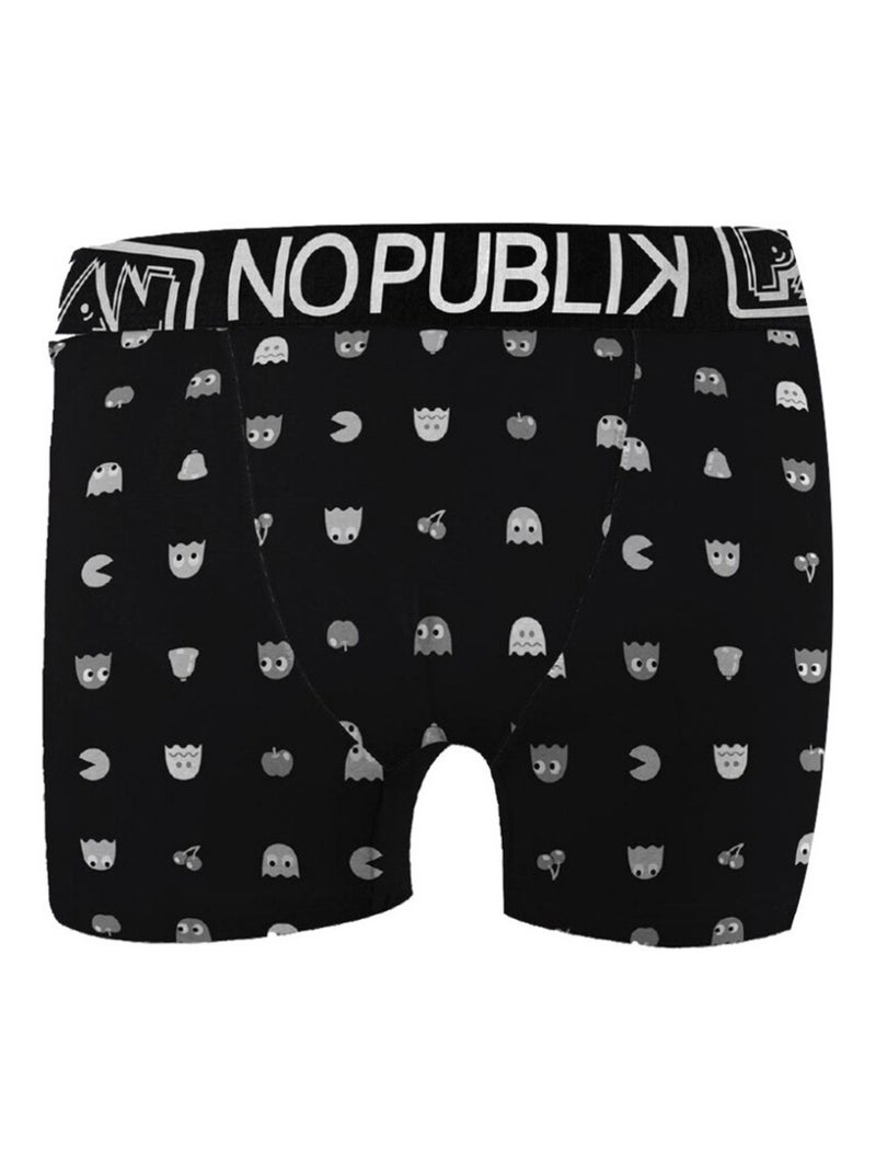 Boxer Homme PACMAN Noir Blanc - Kiabi