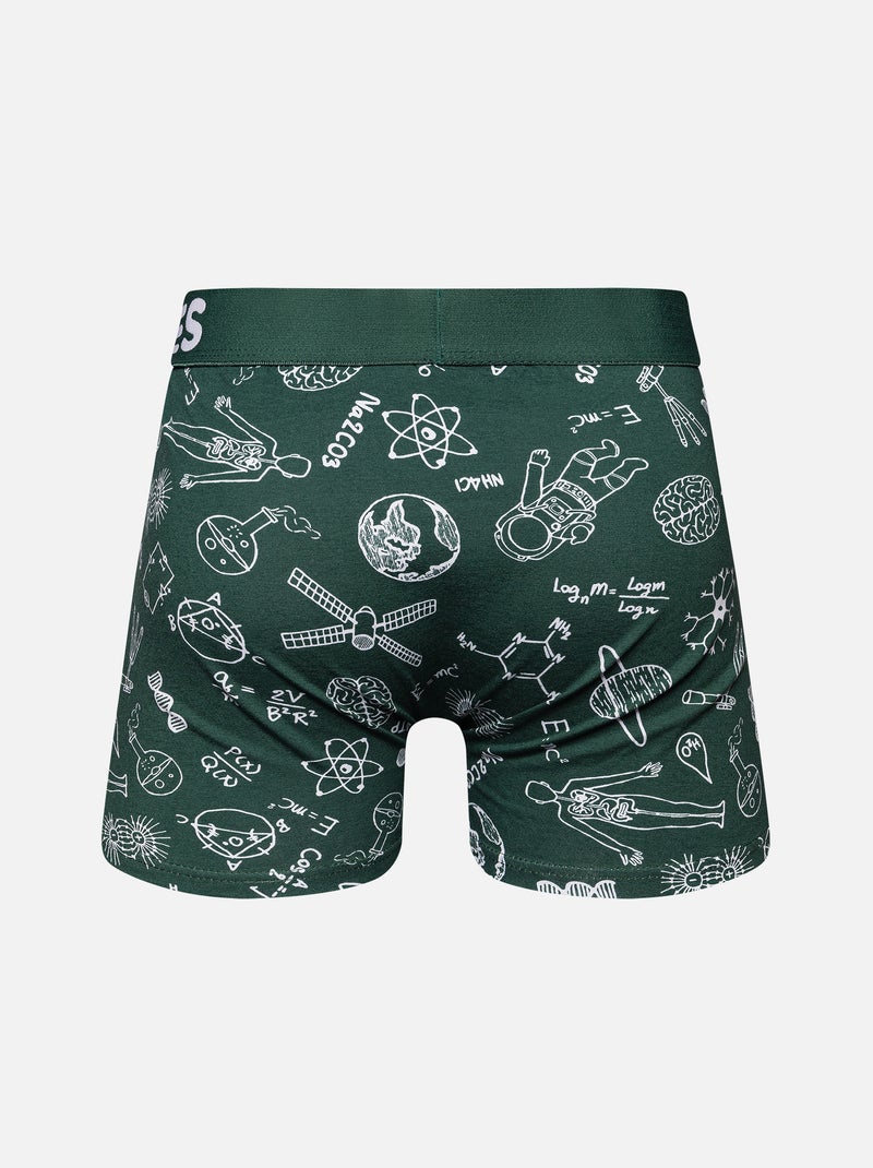 Boxer Homme Physique ou Chimie Blanc Rouge Bleu - Kiabi
