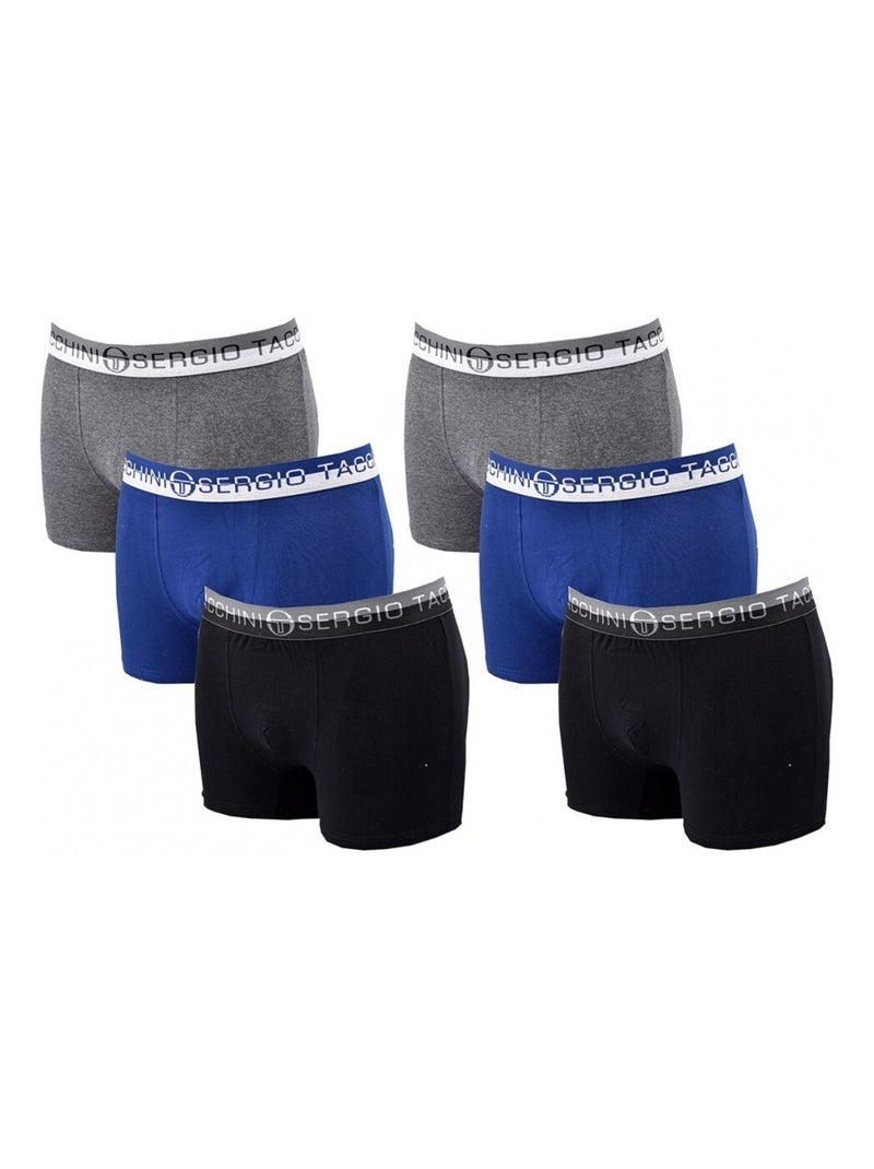 Boxer Homme SERGIO TACCHINI Lot de 6 - Pack de 6 Multicolore - Kiabi