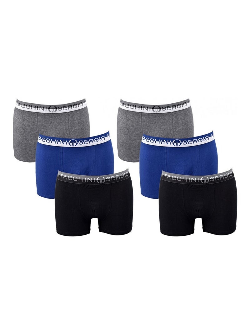 Boxer Homme SERGIO TACCHINI Lot de 6 - Pack de 6 Multicolore - Kiabi