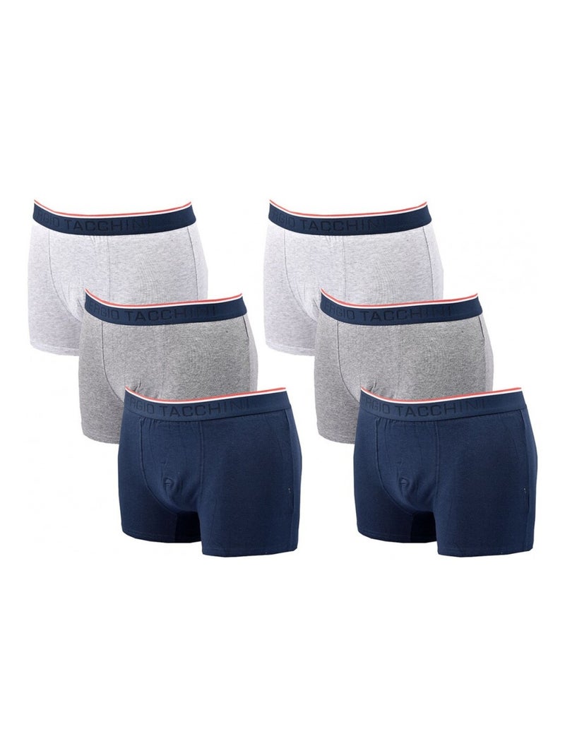 Boxer Homme SERGIO TACCHINI Lot de 6 - Pack de 6 Multicolore - Kiabi
