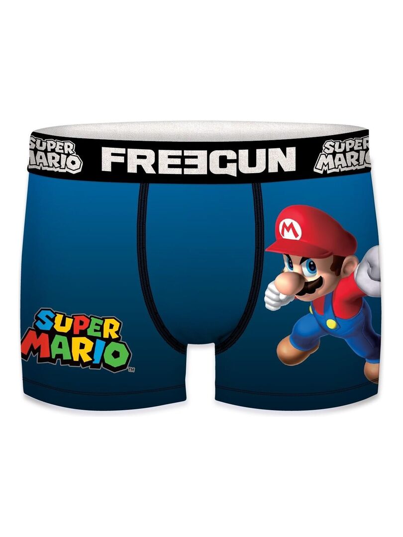 Boxer homme Super Mario Bros Mario Freegun - Bleu - Kiabi - nu€