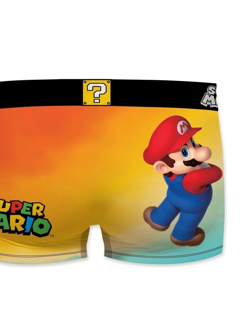 Boxer homme Super Mario Bros Mario Freegun Jaune - Kiabi