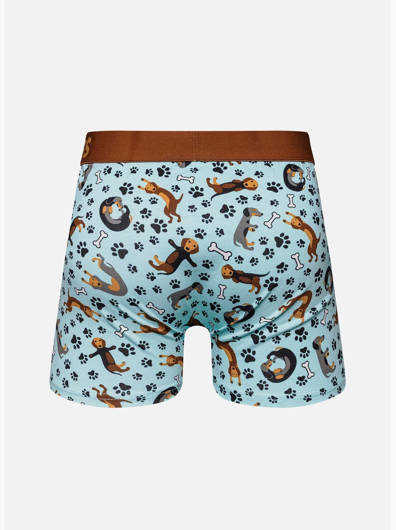 Boxer Homme Teckel Marron - Kiabi