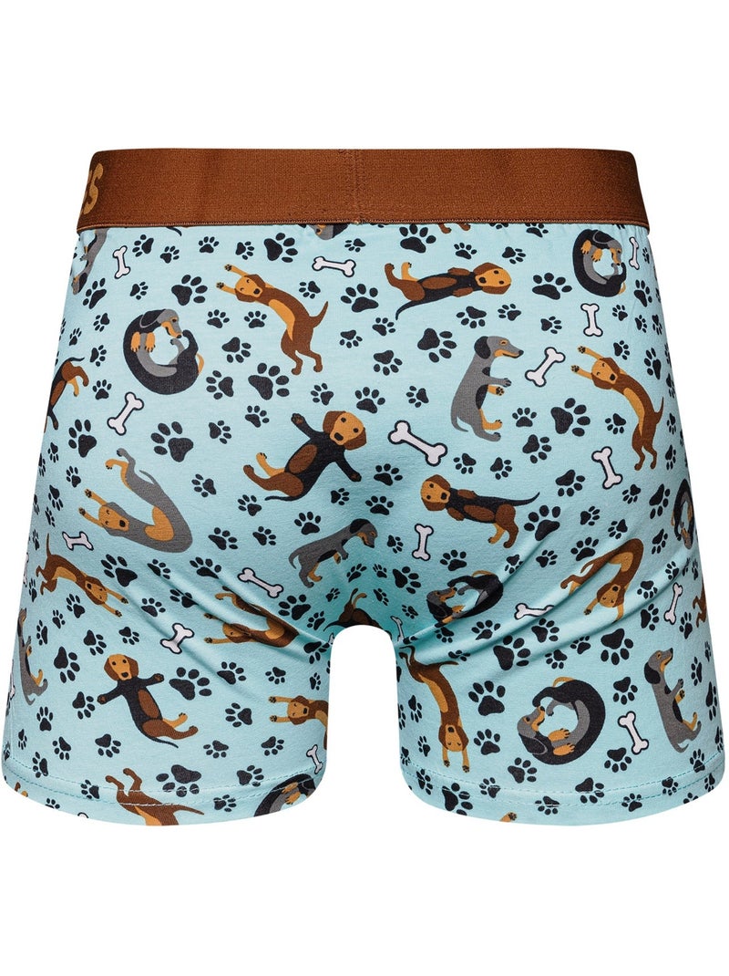 Boxer Homme Teckel Marron - Kiabi