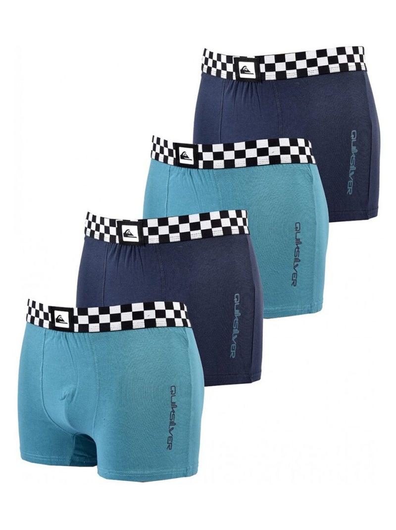 Boxer Junior QUIKSILVER - Pack de 4 Multicolore - Kiabi