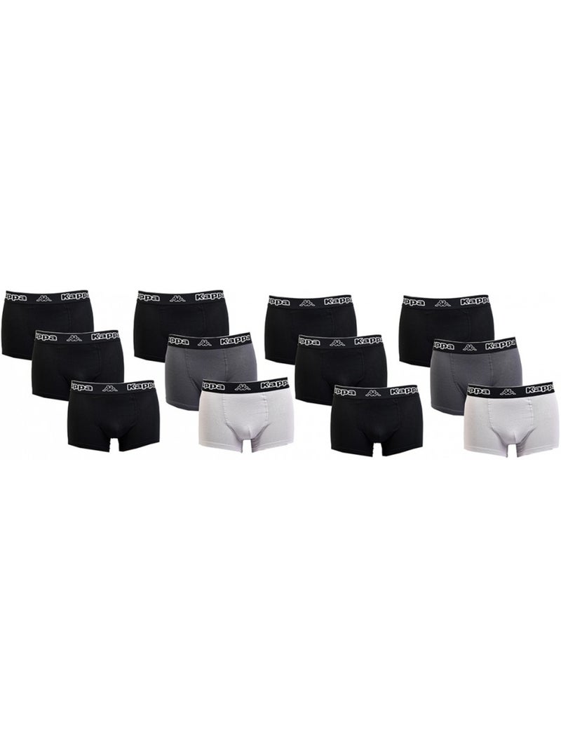 Boxer KAPPA pour Homme Qualité et Confort -Assortiment modèles photos selon arrivages- - Pack de 12 Multicolore - Kiabi
