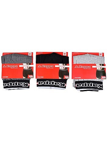 Boxer KAPPA pour Homme Qualité et Confort -Assortiment modèles photos selon arrivages- - Pack de 3