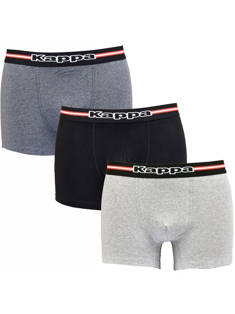 Boxer KAPPA pour Homme Qualité et Confort -Assortiment modèles photos selon arrivages- - Pack de 3 Multicolore - Kiabi