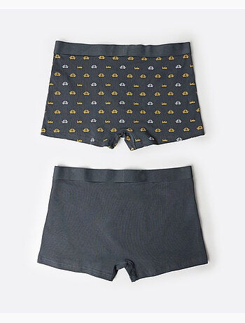 Boxer LOIS pour homme motif voiture jaune (boîte de 2 unités)