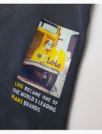 Boxer LOIS pour homme motif voiture jaune (boîte de 2 unités)