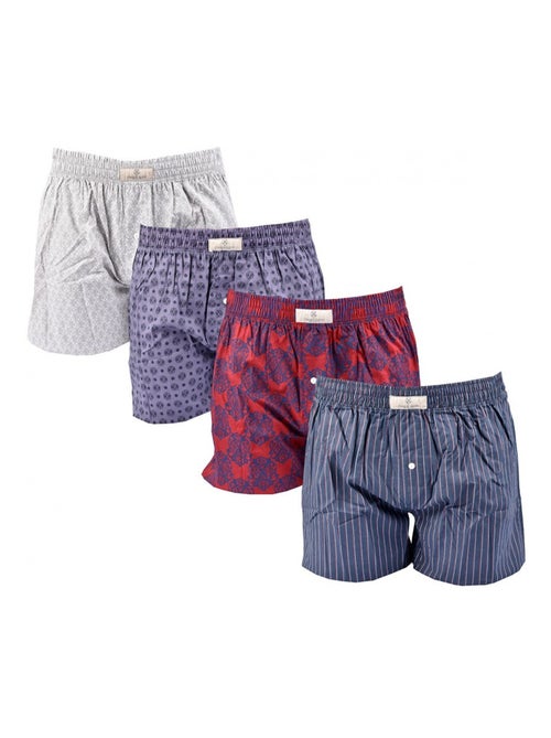 Boxer Long CXL By LACROIX X4 - Pack de 4 - Kiabi