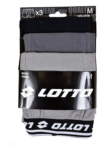 Boxer LOTTO pour Homme 100% COTON - Pack de 3