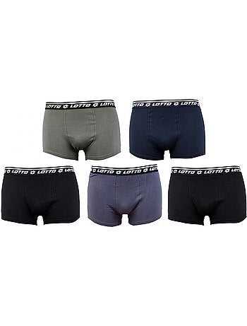 Boxer LOTTO pour Homme 100% COTON - Pack de 5