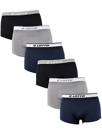 Boxer LOTTO pour Homme 100% COTON - Pack de 6