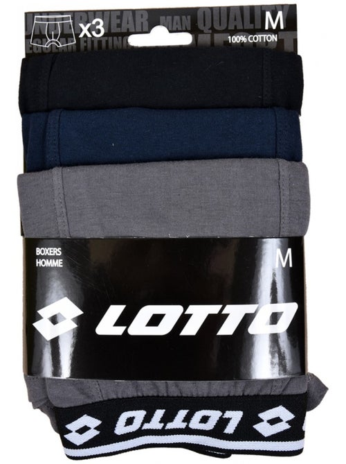 Boxer LOTTO pour Homme 100% COTON - Pack de 9 - Kiabi