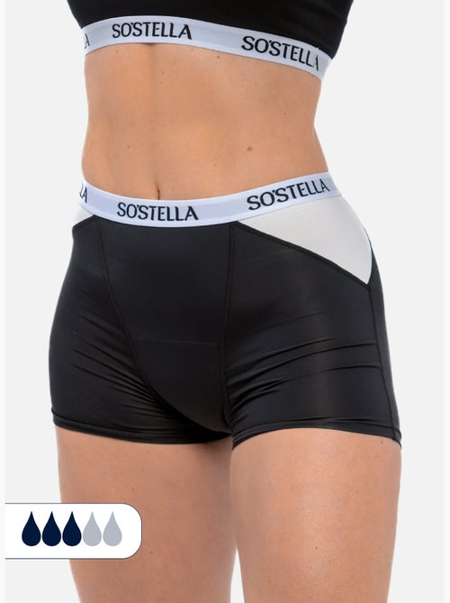 Boxer Menstruel de sport - N°12 - Femme et Adolescente - Flux moyen - SORIO - Kiabi
