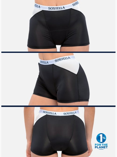 Boxer Menstruel de sport - N°12 - Femme et Adolescente - Flux moyen - SORIO - Kiabi