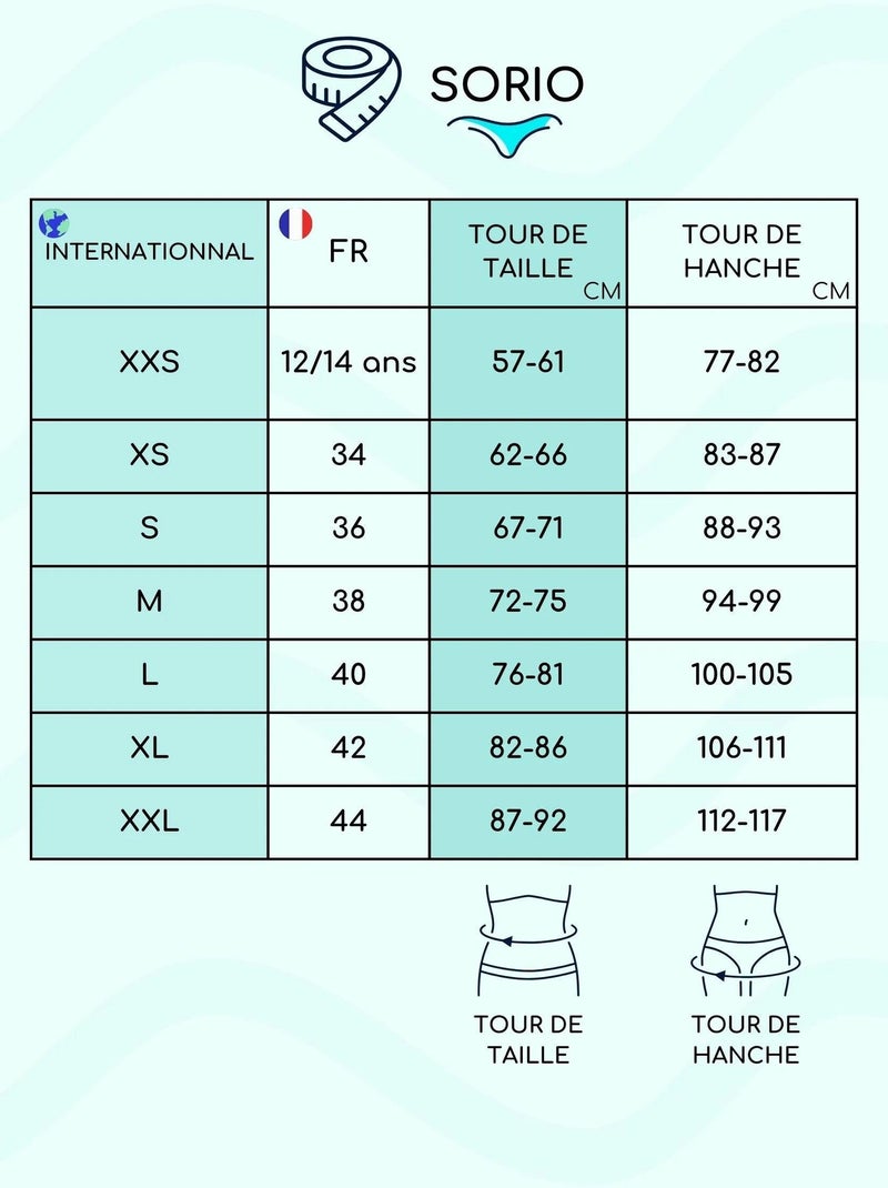 Boxer Menstruel de sport - N°12 - Femme et Adolescente - Flux moyen - SORIO Noir - Kiabi