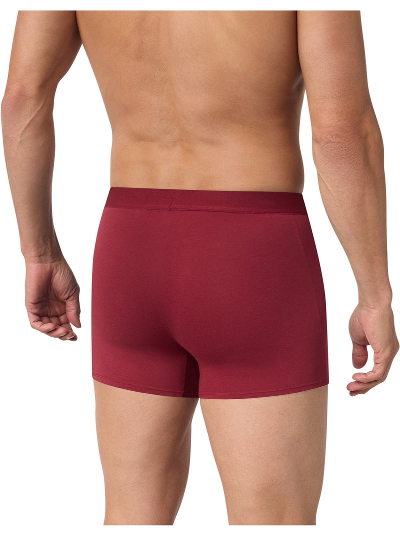 Boxer mi-long trendy Rouge grenat - Kiabi