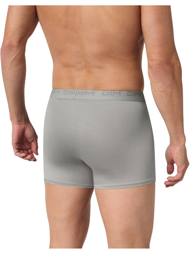 Boxer mi-long Ultra Stretch Gris - Kiabi