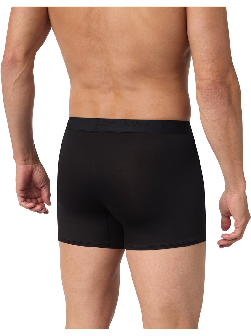 Boxer mi-long Ultra Stretch Noir - Kiabi