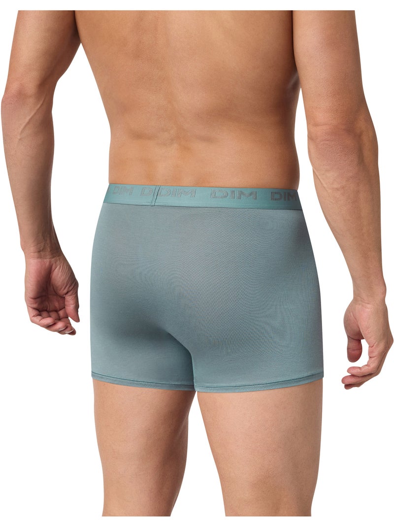 Boxer mi-long Ultra Stretch Vert givrée - Kiabi