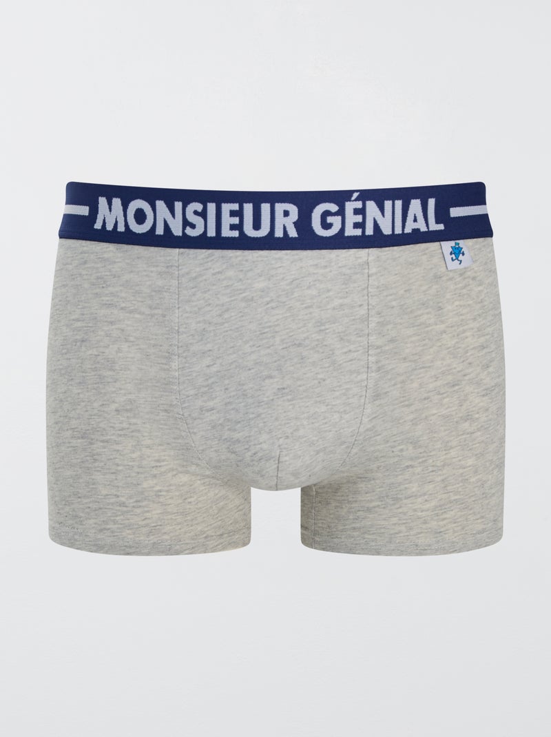 Boxer 'Monsieur Madame' Gris - Kiabi