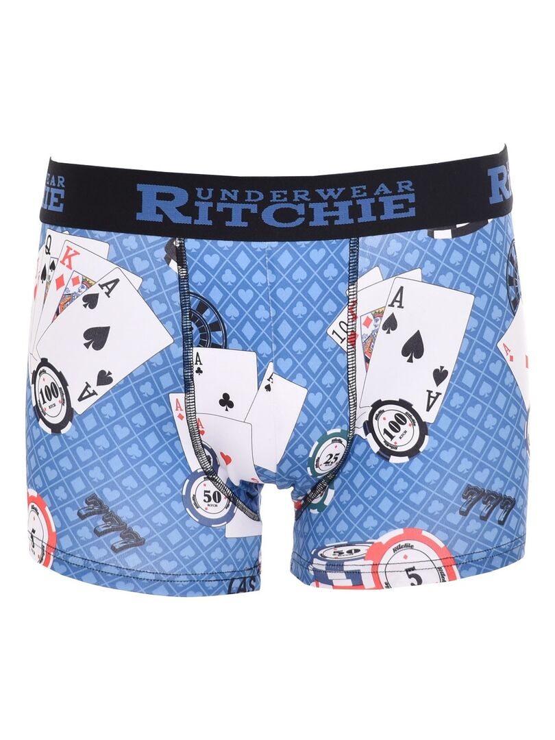 Boxer motifs RAMITYS Bleu - Kiabi