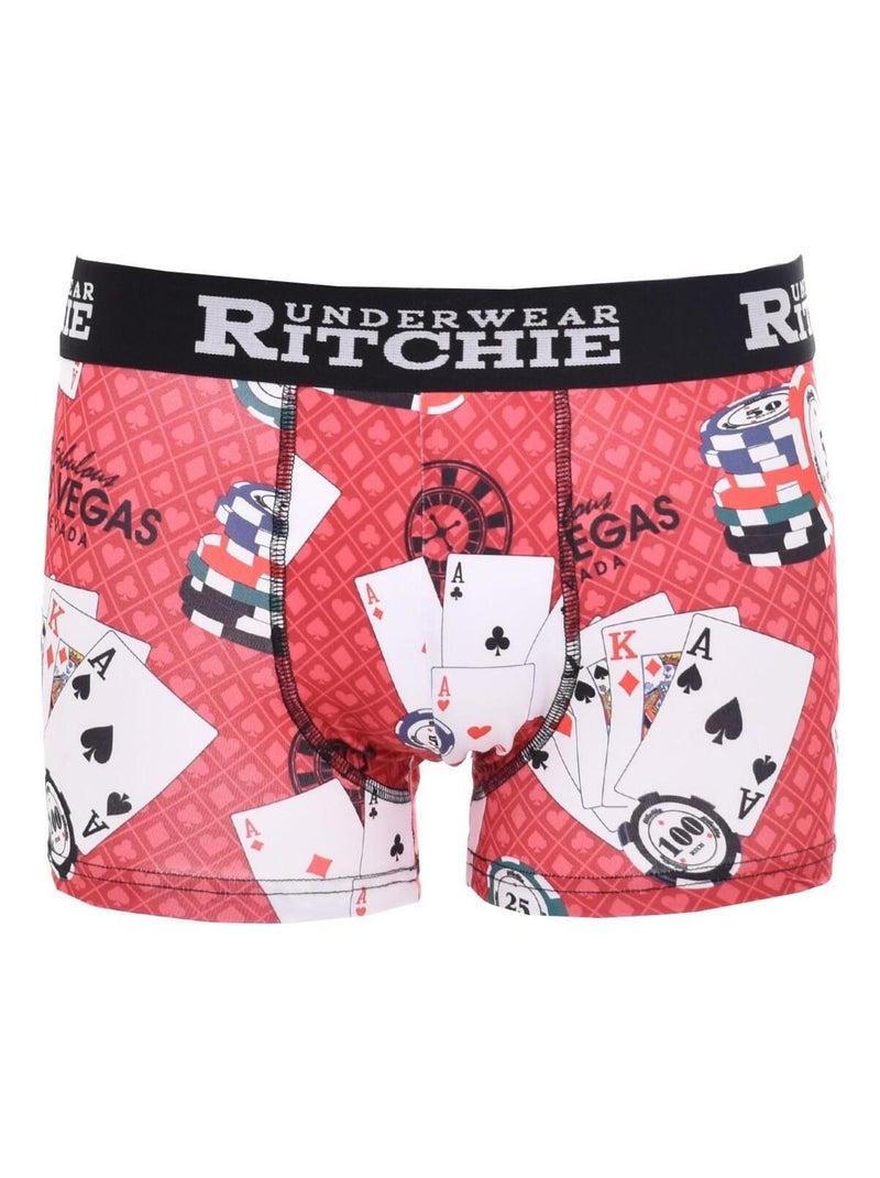 Boxer motifs RAMITYS BOY Bordeaux - Kiabi