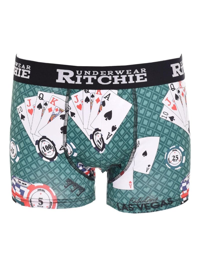 Boxer motifs RAMITYS garçon Vert - Kiabi