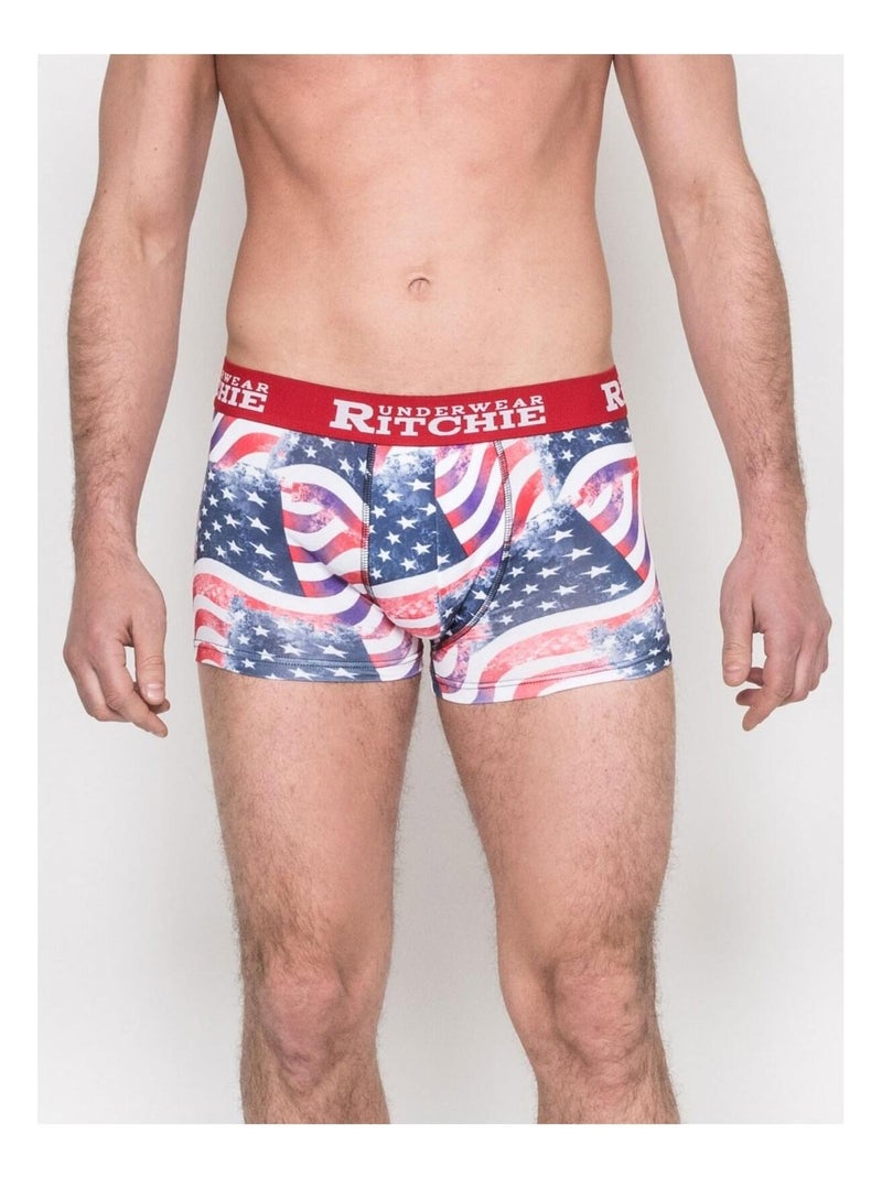 Boxer motifs REDMOND Rouge - Kiabi