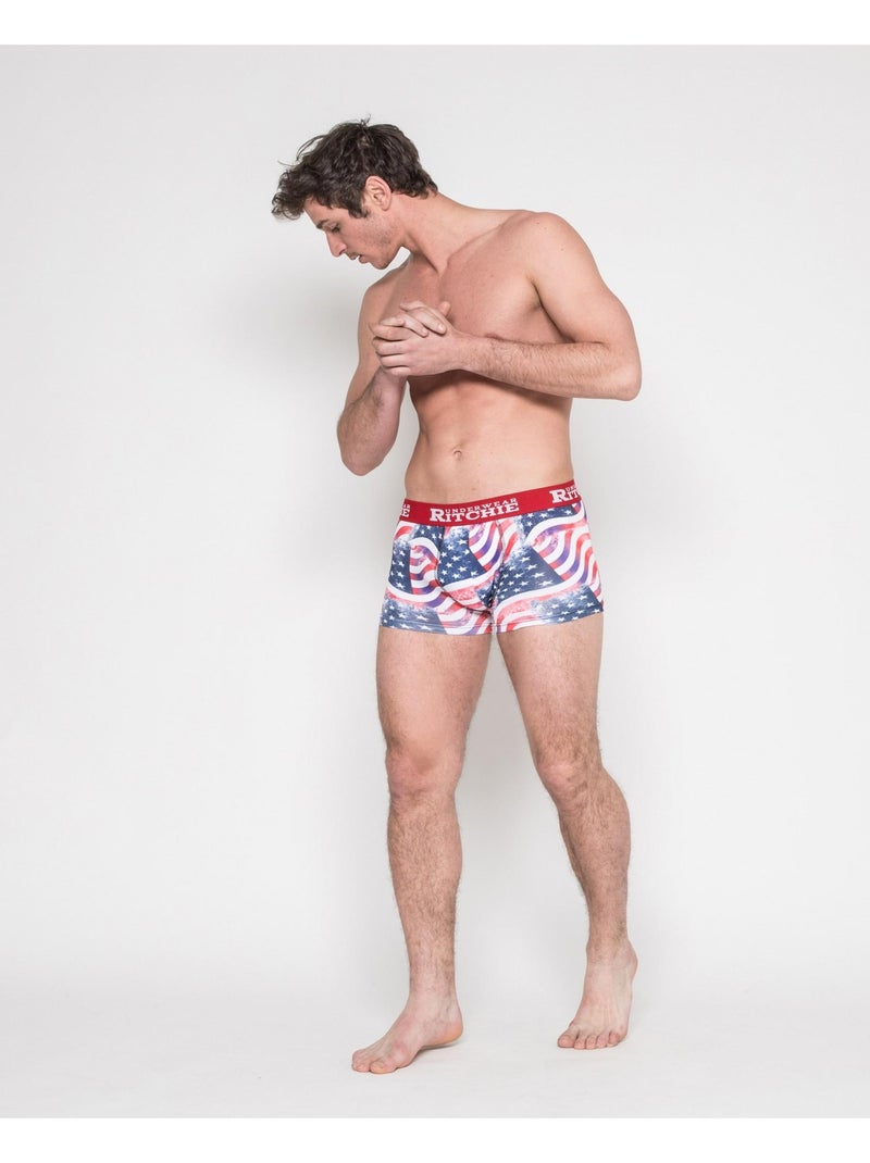 Boxer motifs REDMOND Rouge - Kiabi