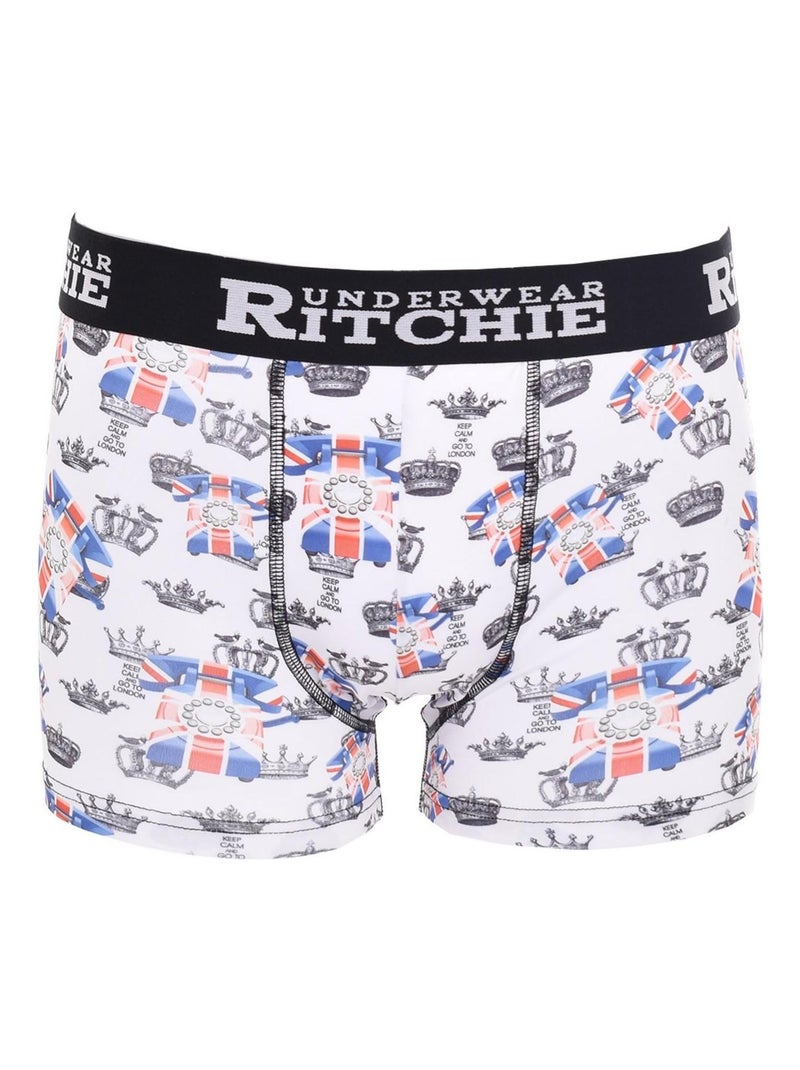 Boxer motifs ROKE Blanc - Kiabi