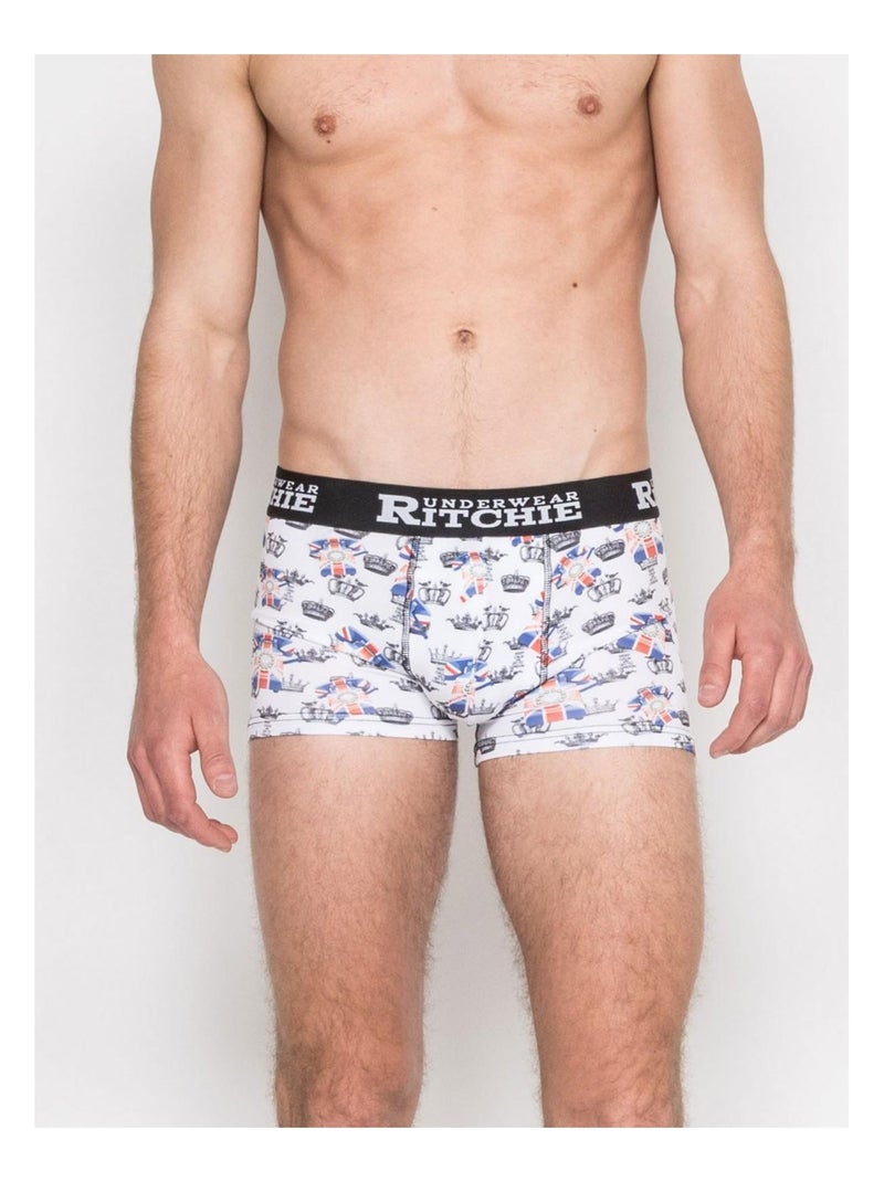 Boxer motifs ROKE Blanc - Kiabi