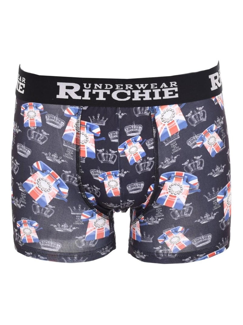 Boxer motifs ROKE BOY Noir - Kiabi