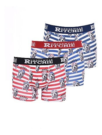 Boxer motifs ROUMATOL garçon, lot de 3