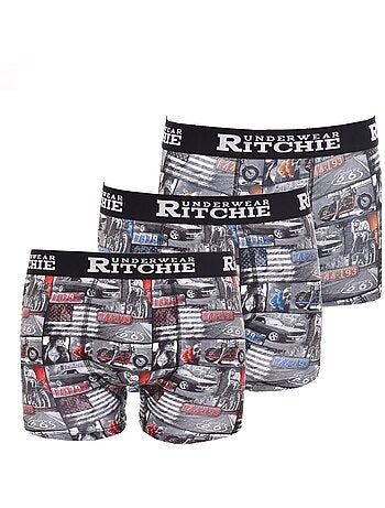 Boxer motifs RYANE garçon, lot de 3